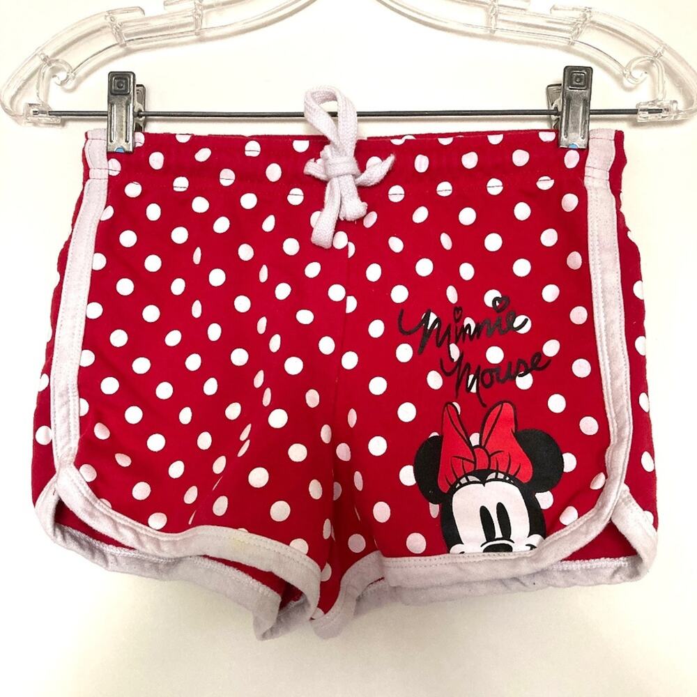 Minnie Mouse red polka dot shorts size girls size 10/12